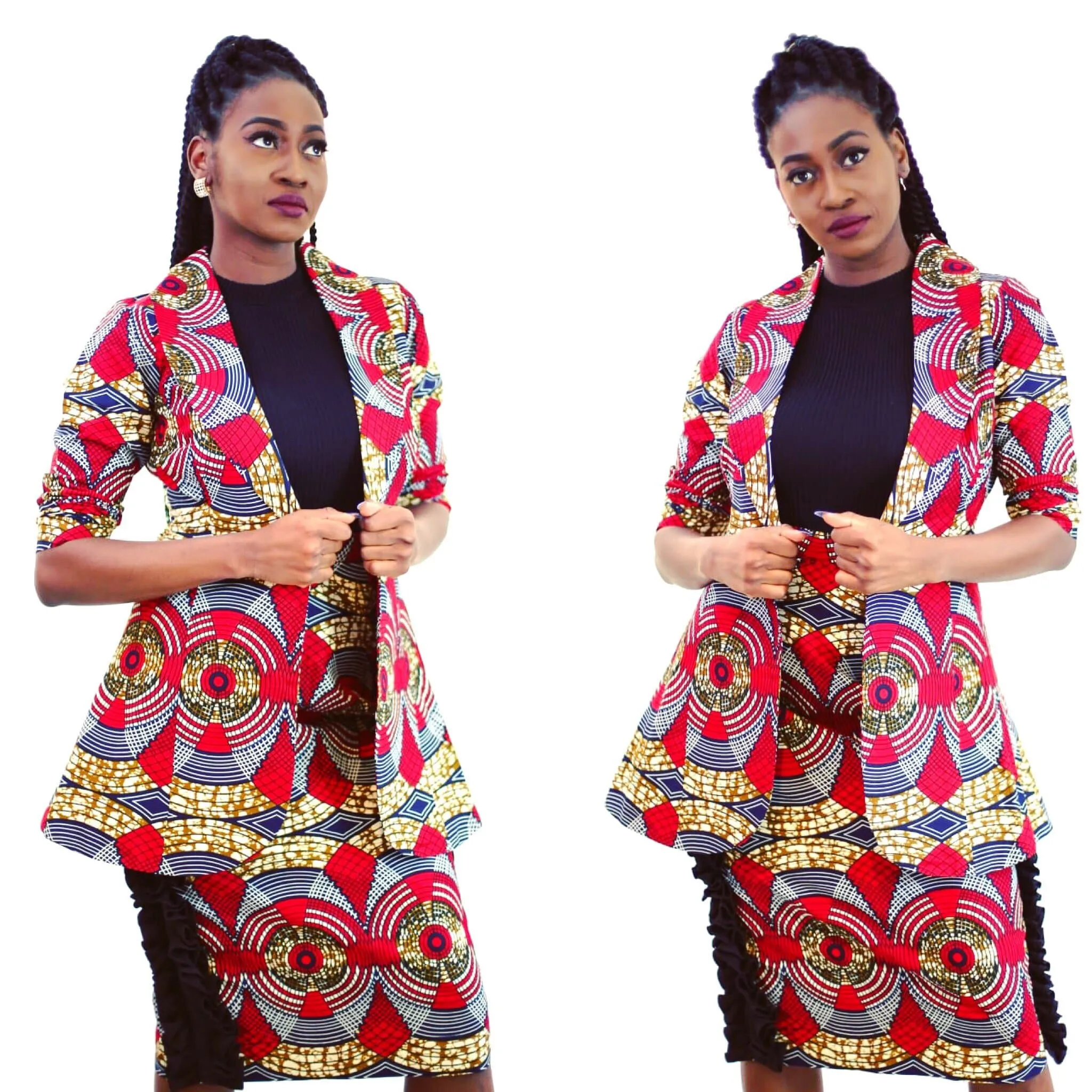 New in African Print Ankara Jacket / Boyfriend Jacket/ outerwear