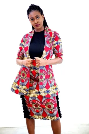 New in African Print Ankara Jacket / Boyfriend Jacket/ outerwear