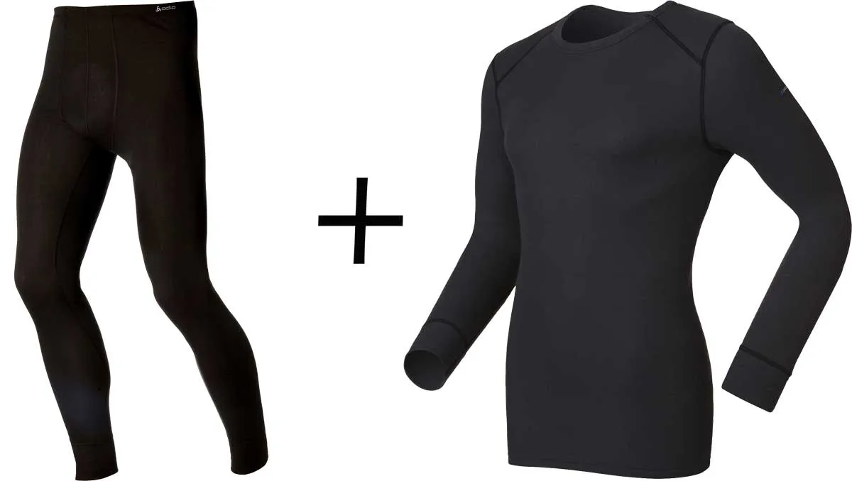 ODLO Men's Active Warm Eco Crew Neck COMBO