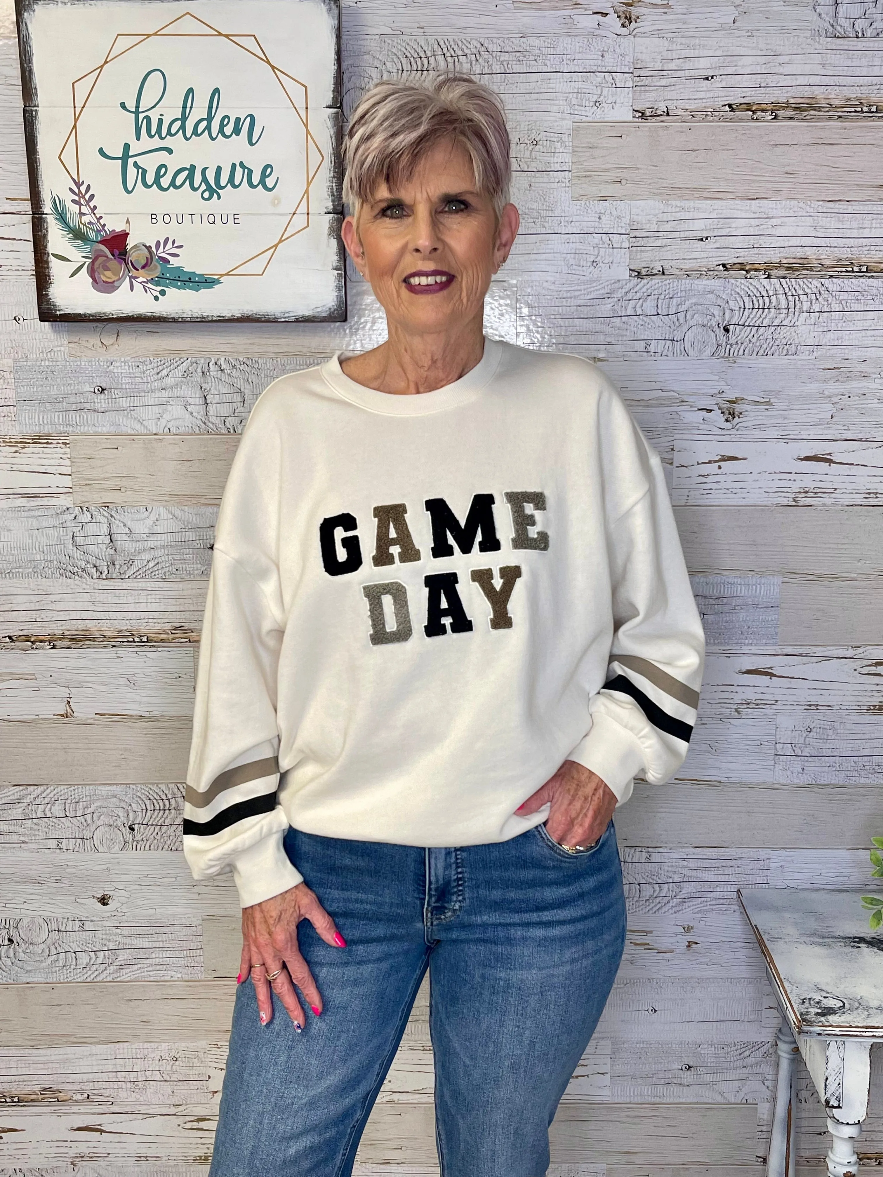 Oversized Game Day Sweatshirt