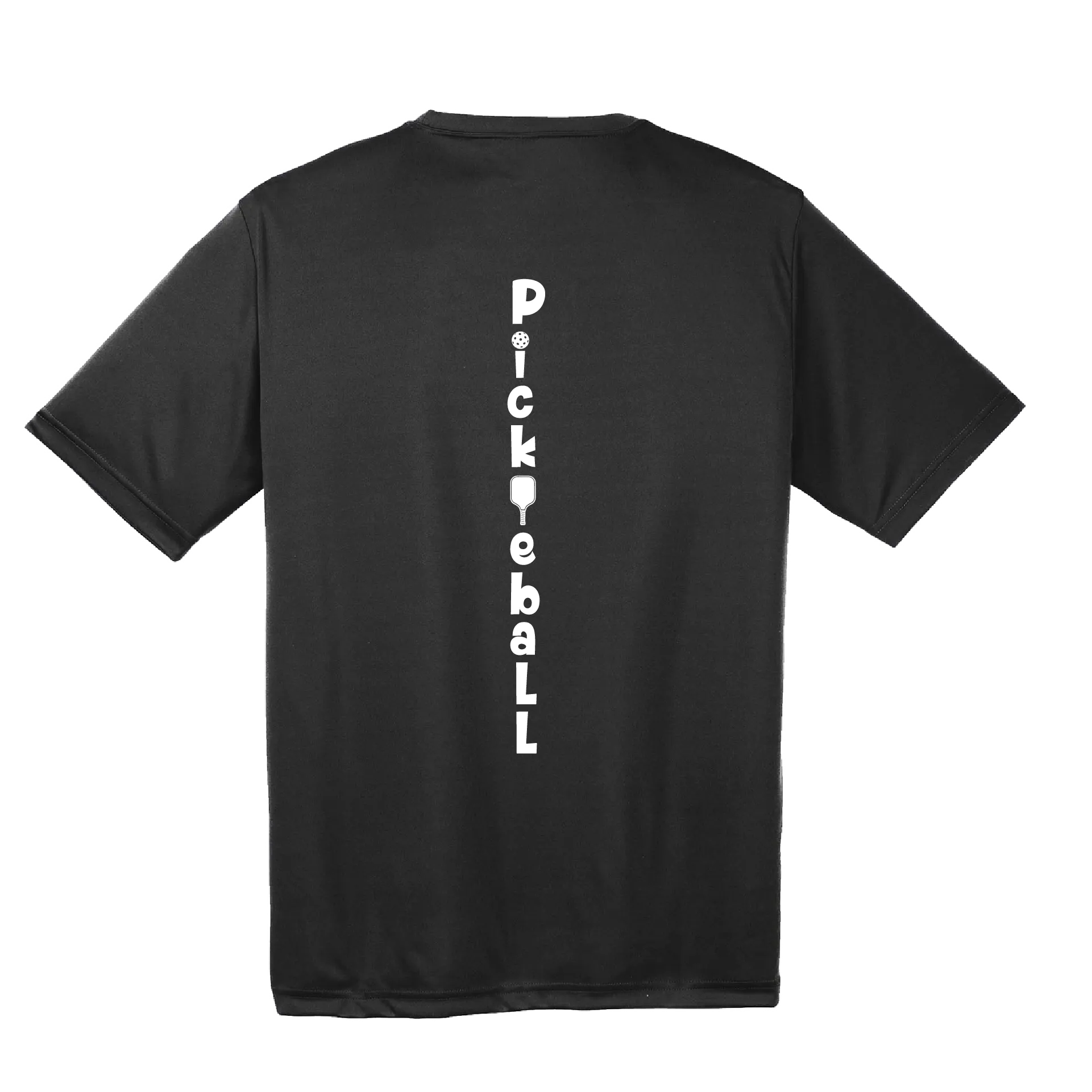 Pickleball (Vertical) Customizable | Men's Short Sleeve Athletic Pickleball Shirt | 100% Polyester