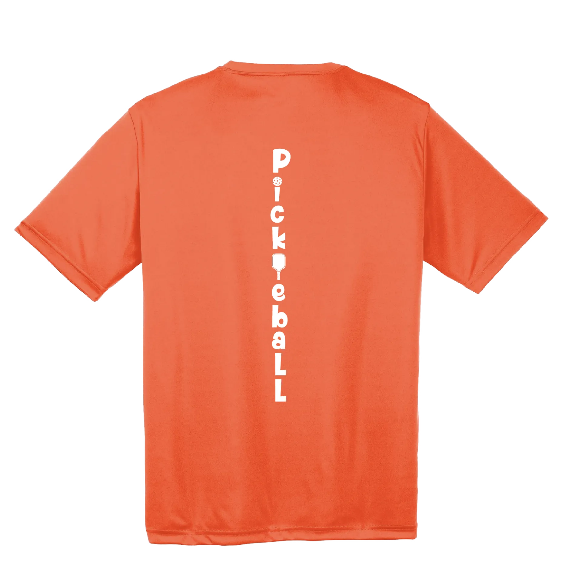 Pickleball (Vertical) Customizable | Men's Short Sleeve Athletic Pickleball Shirt | 100% Polyester