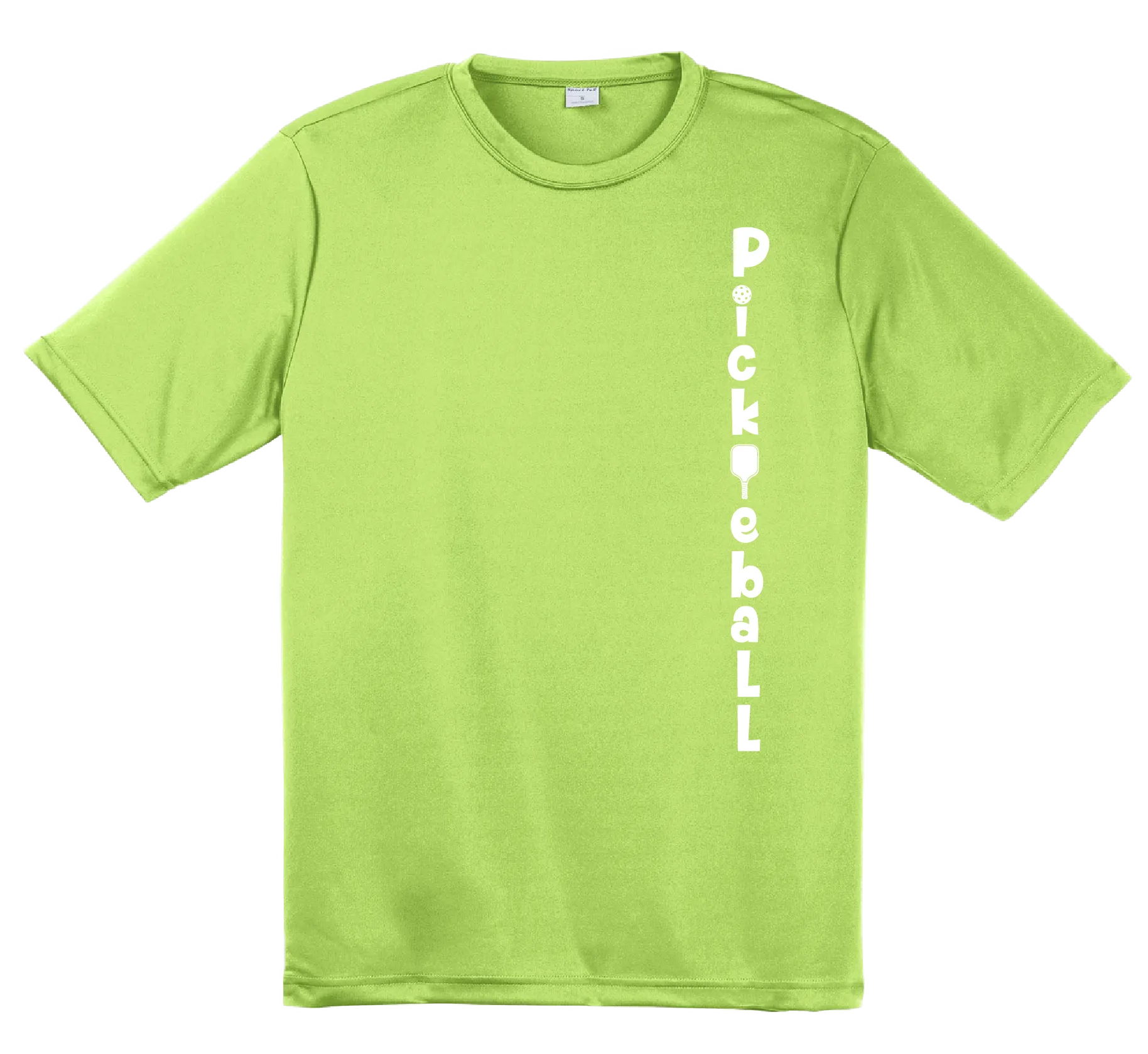 Pickleball (Vertical) Customizable | Men's Short Sleeve Athletic Pickleball Shirt | 100% Polyester