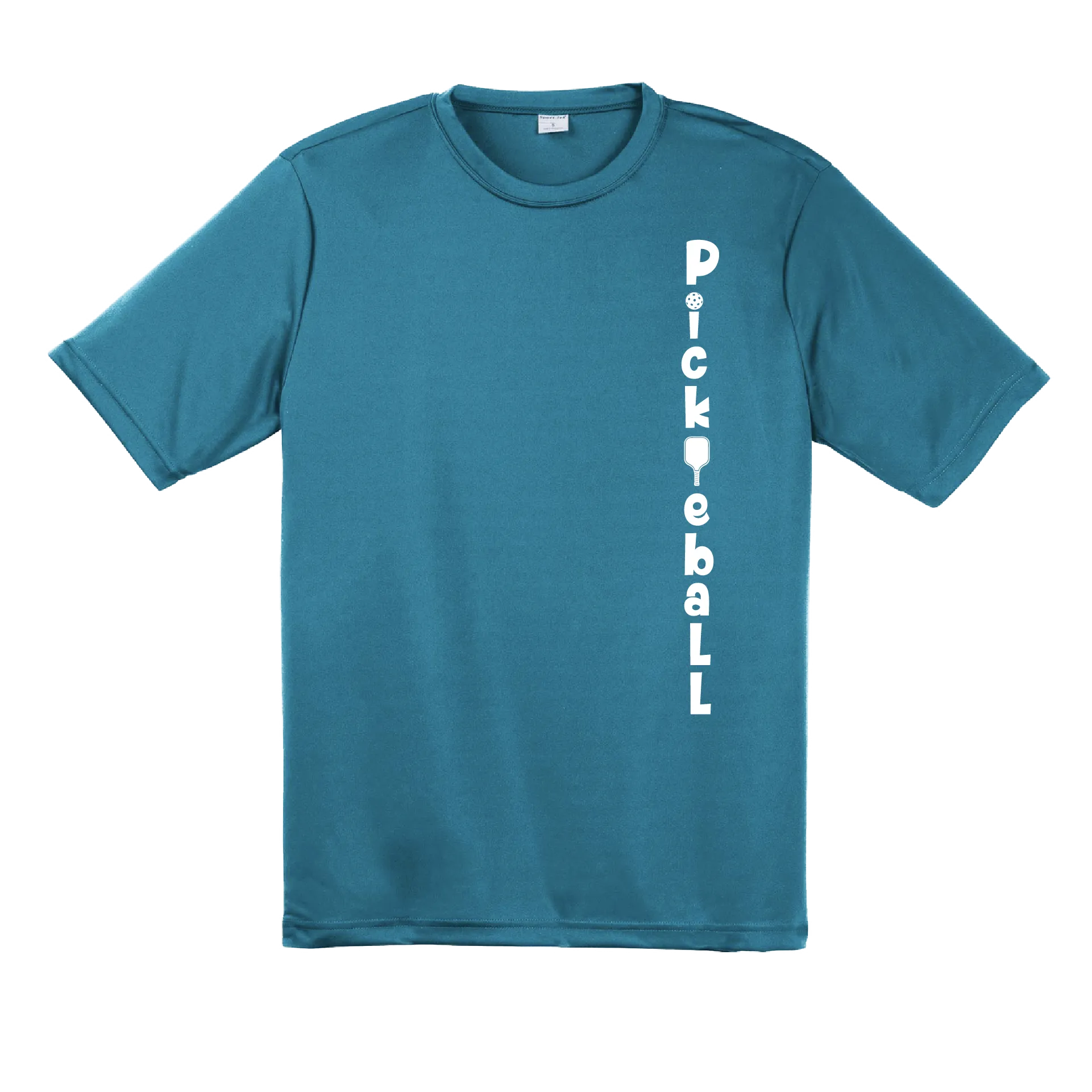 Pickleball (Vertical) Customizable | Men's Short Sleeve Athletic Pickleball Shirt | 100% Polyester