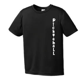 Pickleball (Vertical) Customizable | Men's Short Sleeve Athletic Pickleball Shirt | 100% Polyester