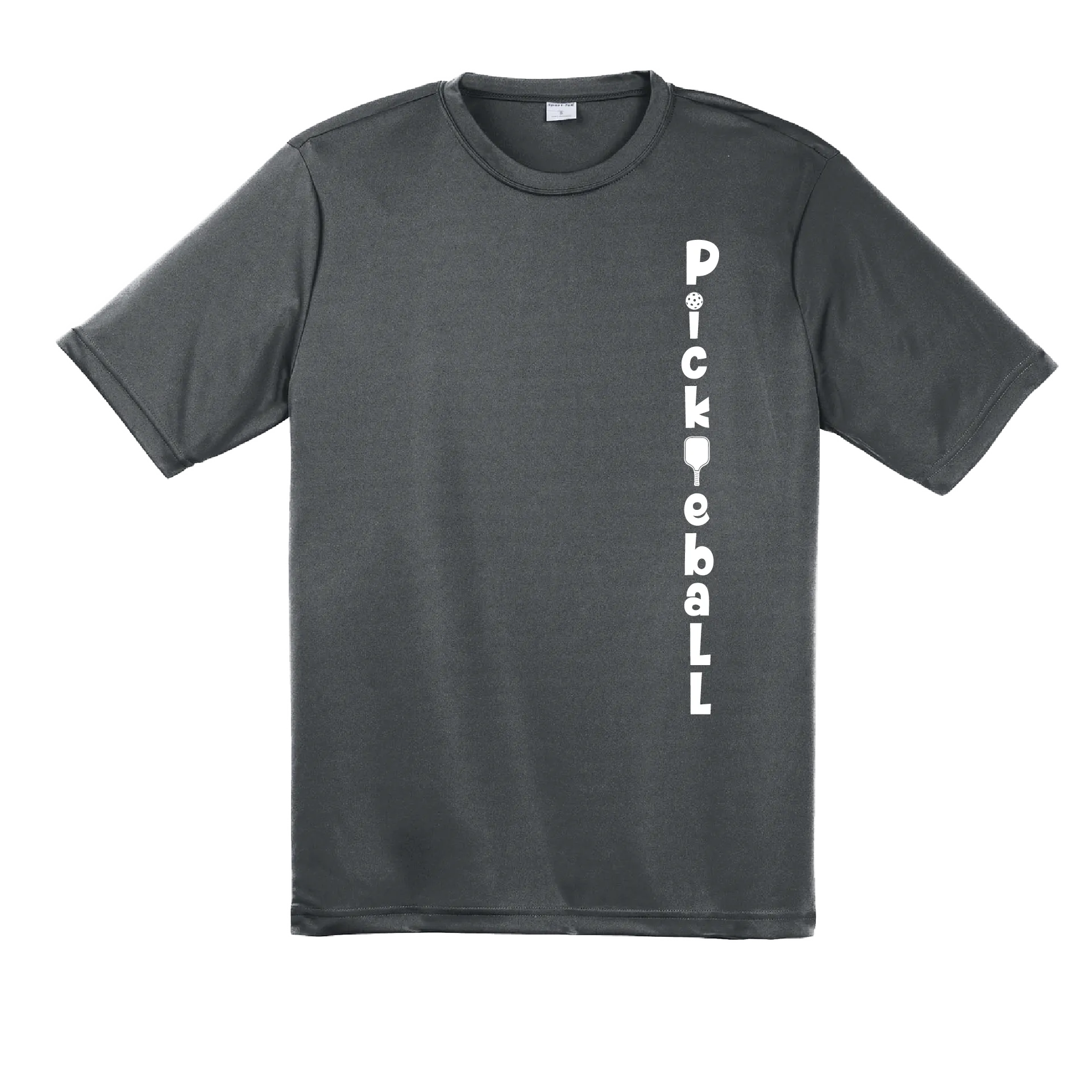 Pickleball (Vertical) Customizable | Men's Short Sleeve Athletic Pickleball Shirt | 100% Polyester