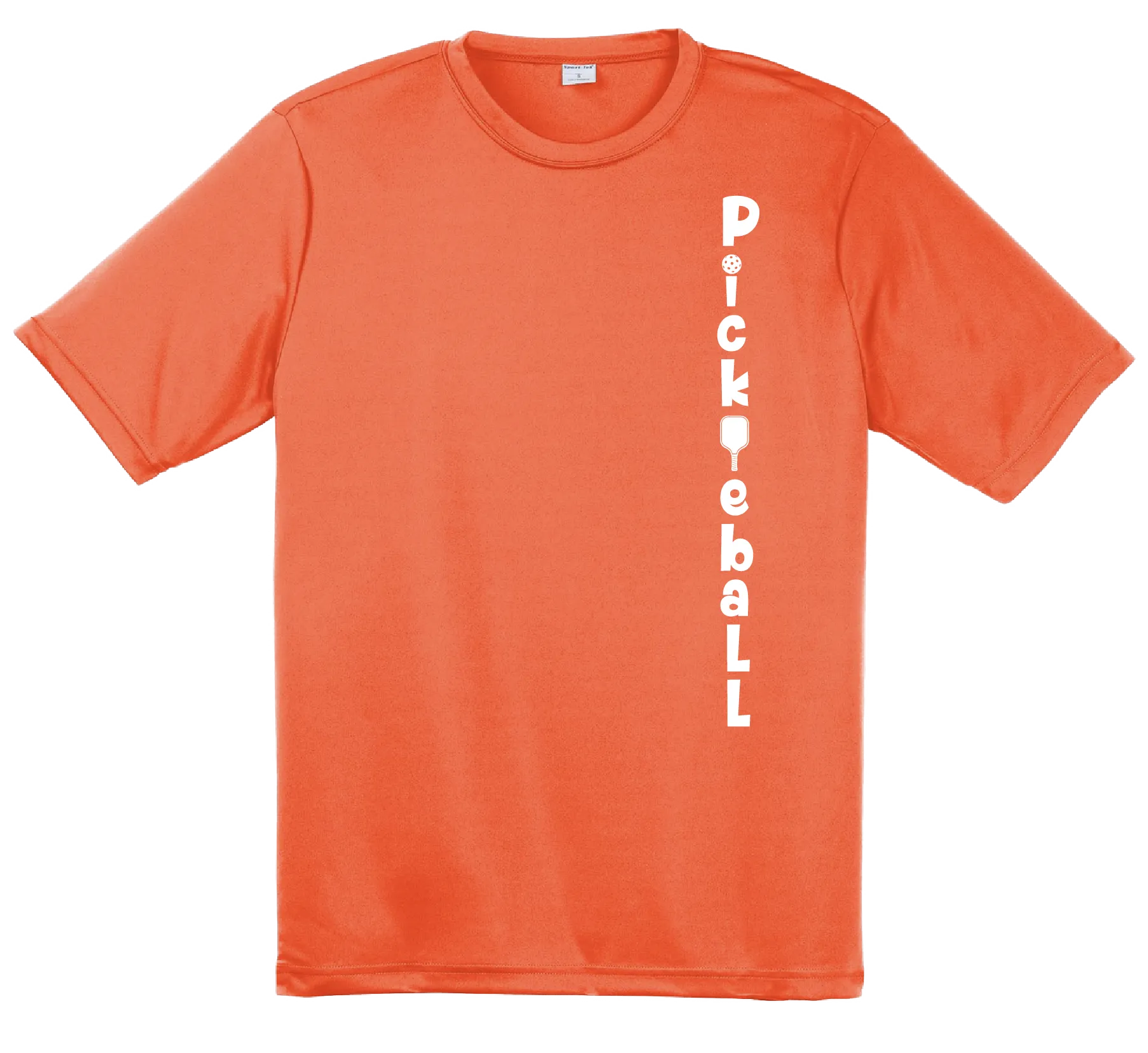 Pickleball (Vertical) Customizable | Men's Short Sleeve Athletic Pickleball Shirt | 100% Polyester