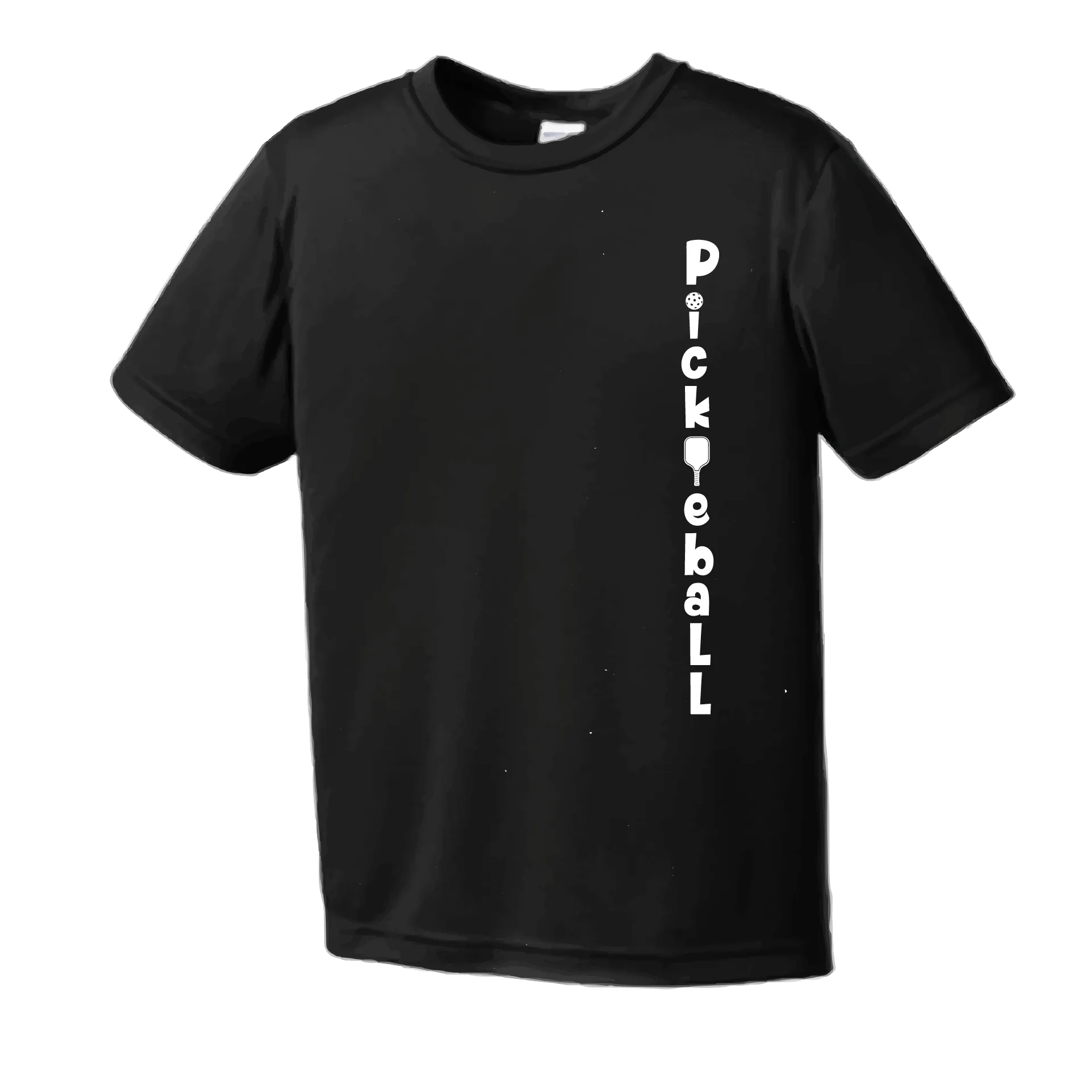 Pickleball (Vertical) Customizable | Men's Short Sleeve Athletic Pickleball Shirt | 100% Polyester