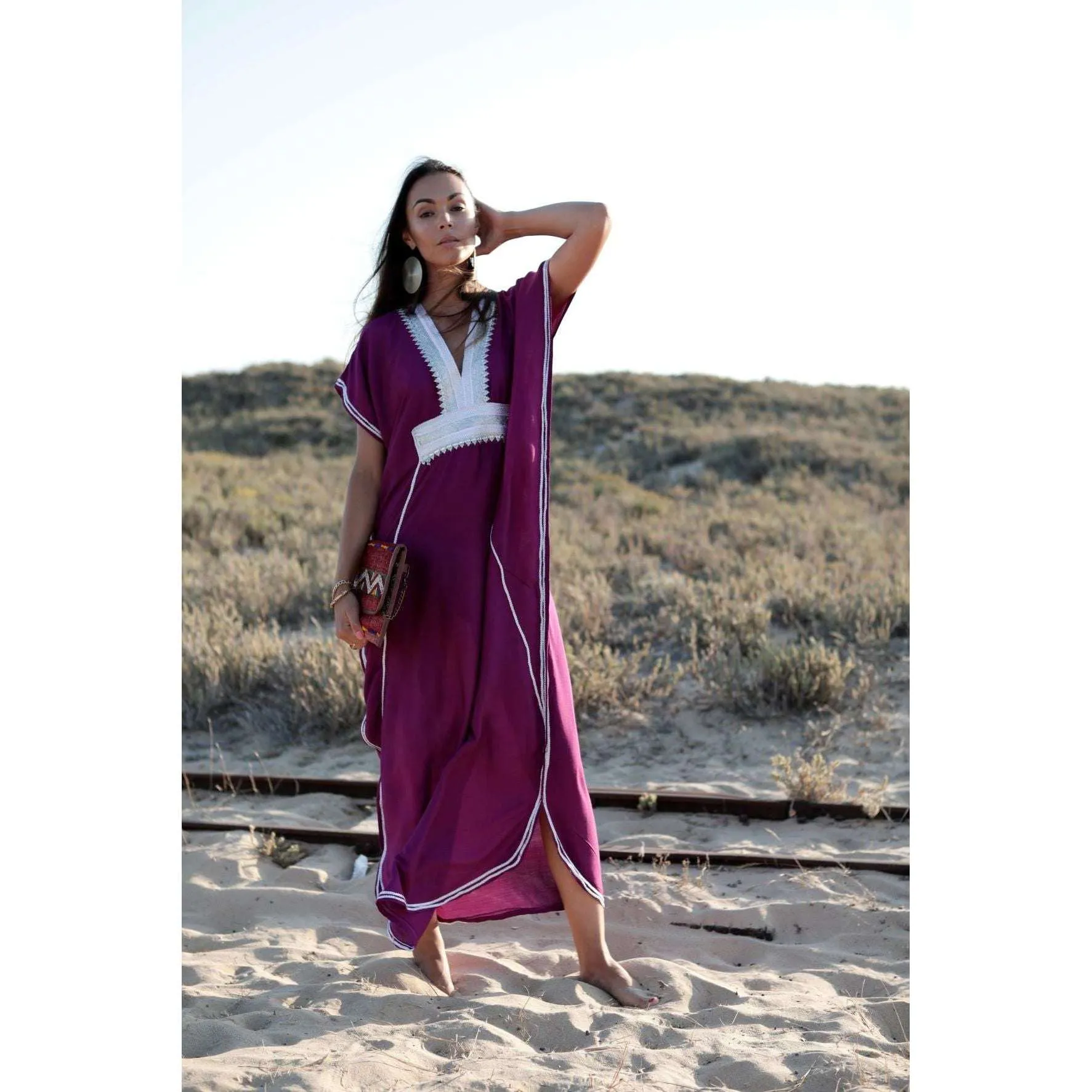 Purple Marine Marrakech Lounge Kaftan Caftan, Vacation Dress, Moroccan Kaftan