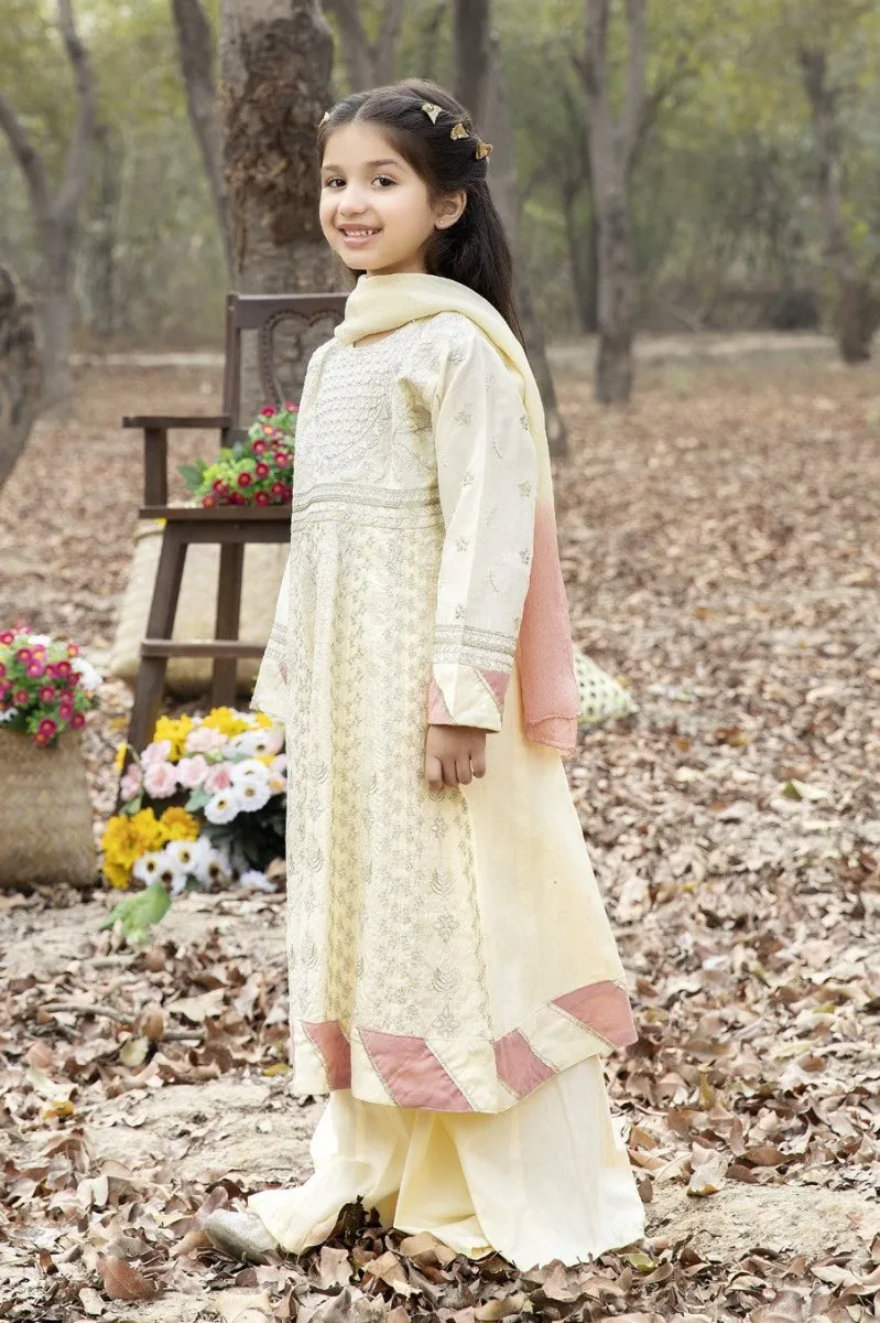 Simrans Girls Festive Chikankari Sharara Dress SIM155