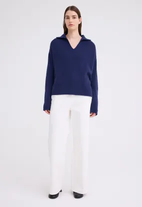 Sola Cashmere Sweater - Skipper Blue