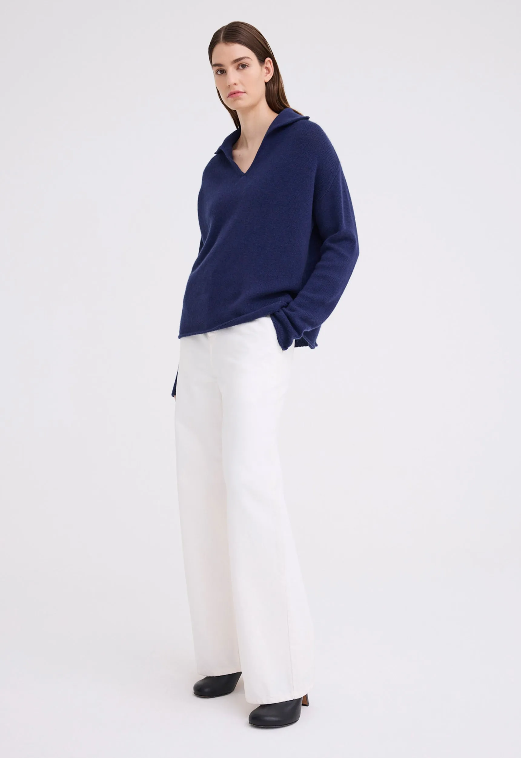 Sola Cashmere Sweater - Skipper Blue