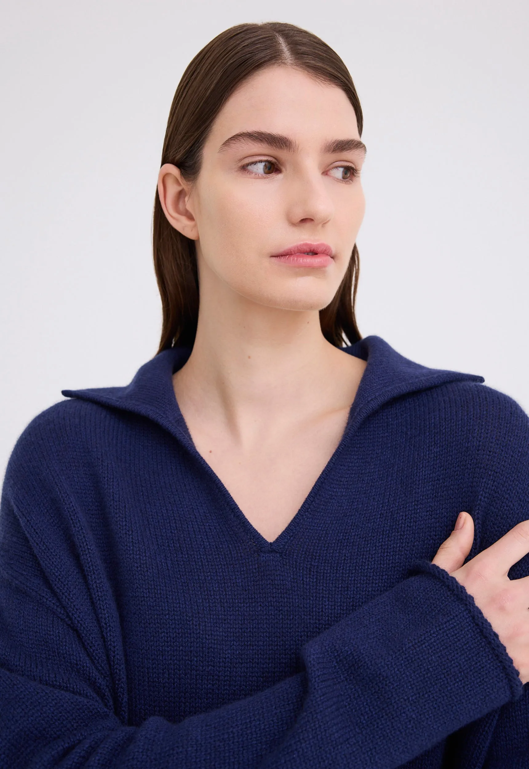 Sola Cashmere Sweater - Skipper Blue