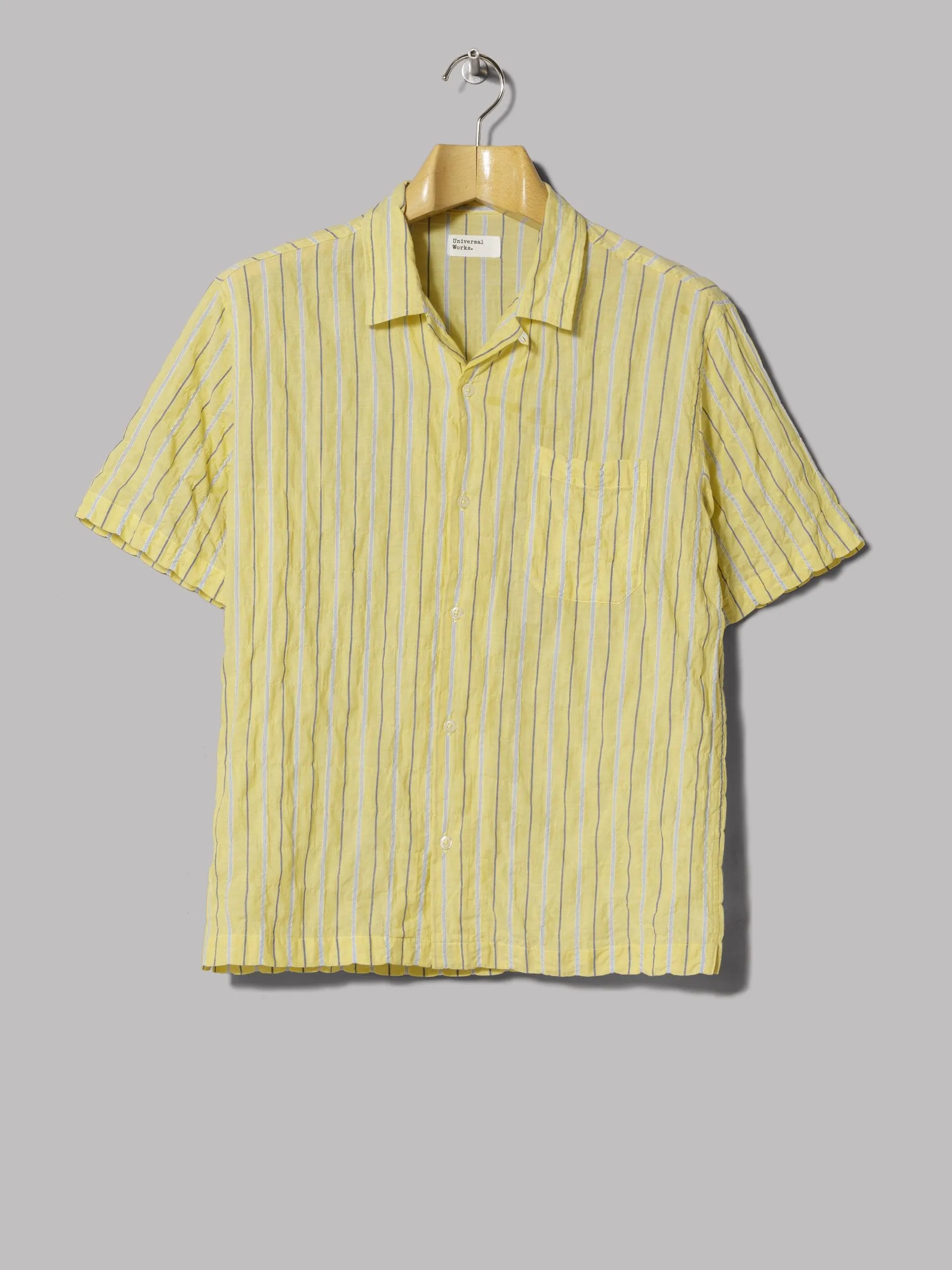 Universal Works Road Shirt (Ranch Yellow Stripe)