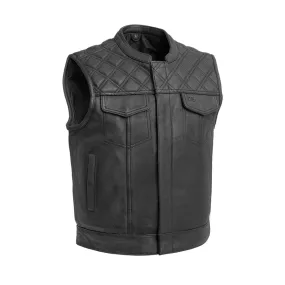 Upside Men's Club Style Leather Vest