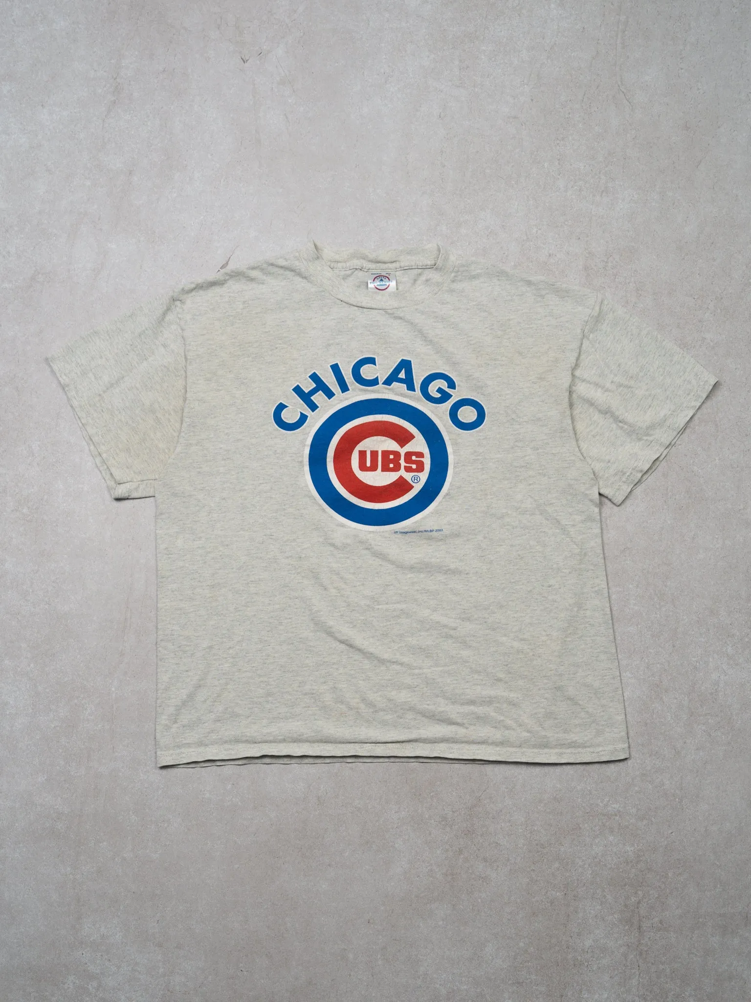 Vintage '03 Grey Chicago Cubs Tee (M)