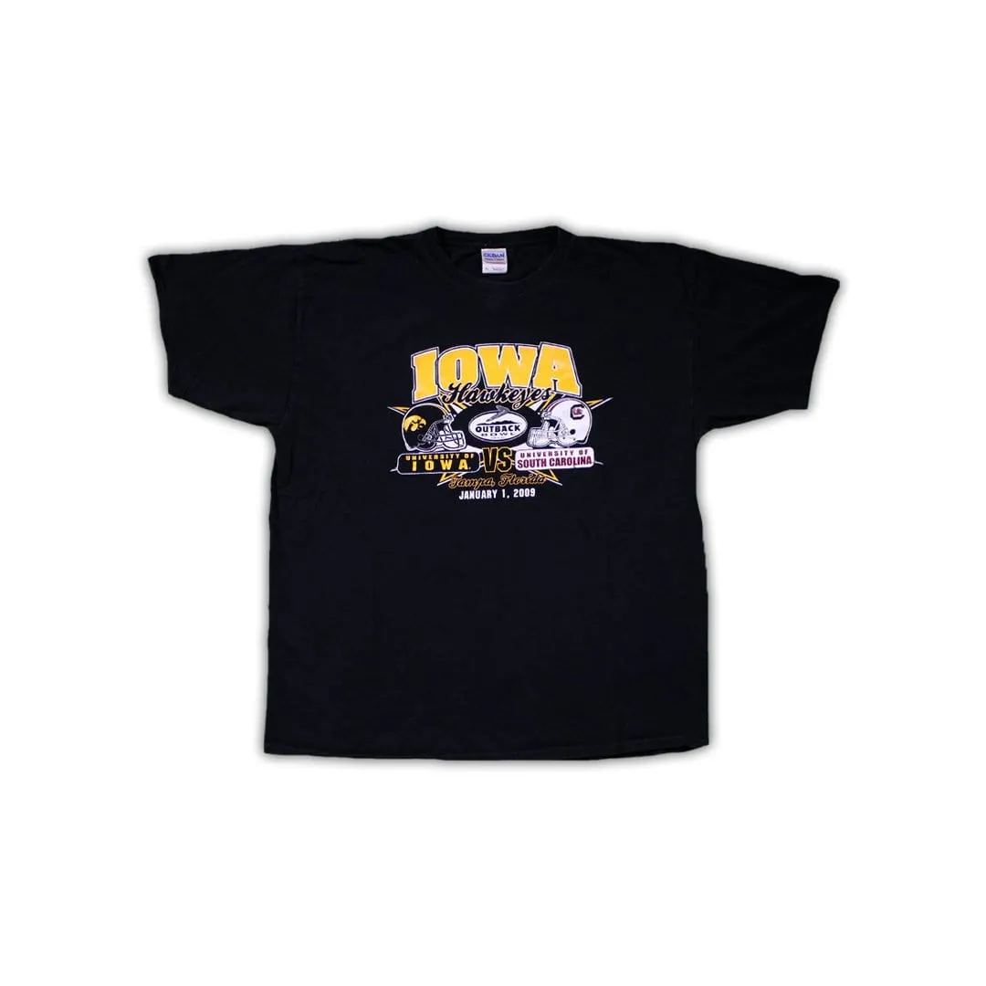 Vintage '09 Iowa v. South Carolina Outback Bowl Tee