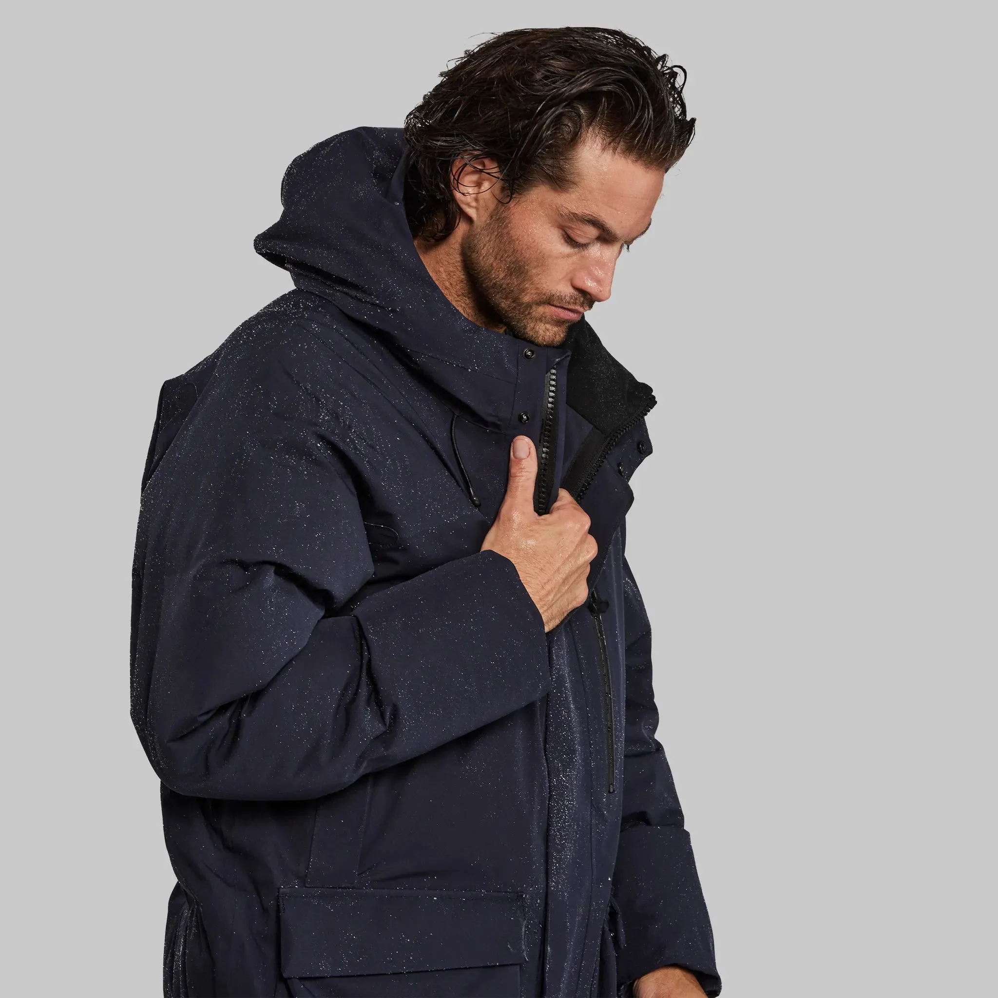 Waterfallproof Puffer. Navy edition