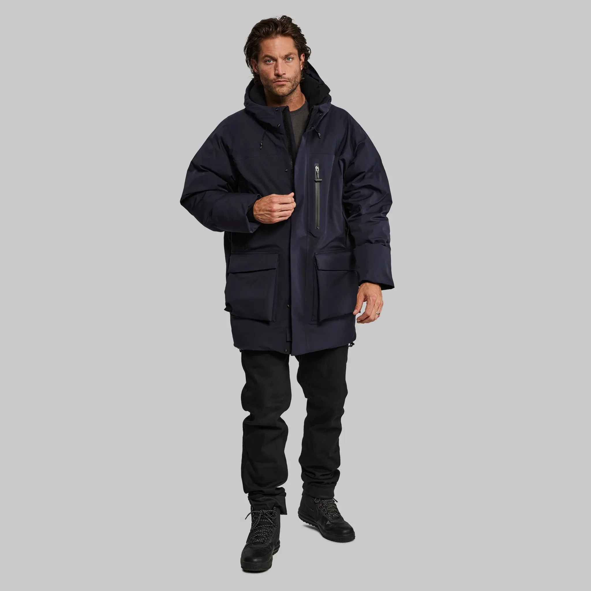 Waterfallproof Puffer. Navy edition