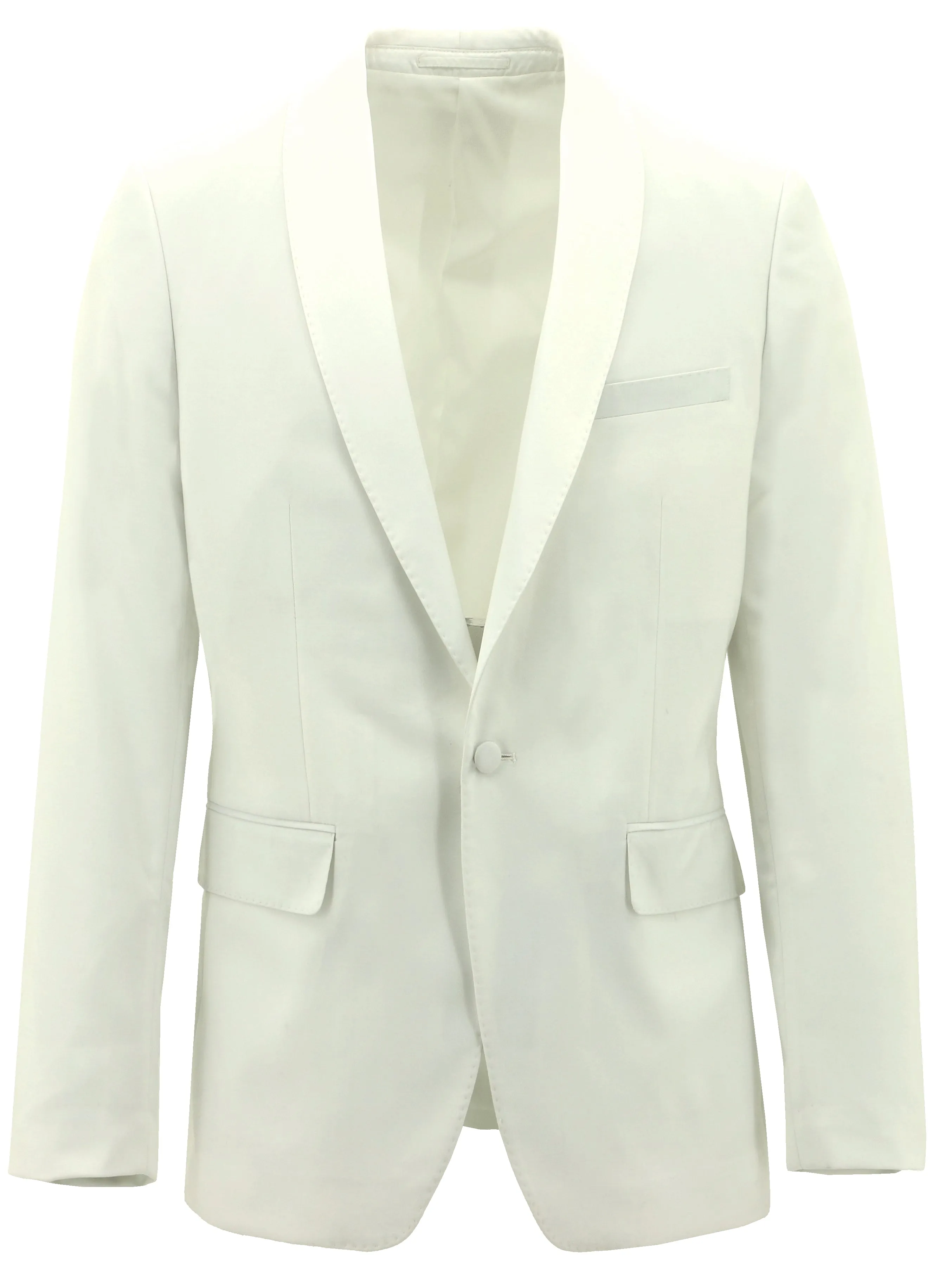 White Shawl Lapel Dinner Jacket