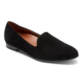 WILLA SUEDE SLIP ON  -  BLACK